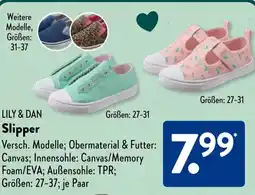 Aldi Süd LILY & DAN Slipper Angebot