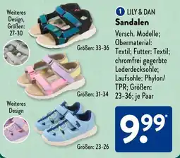 Aldi Süd LILY & DAN Sandalen Angebot