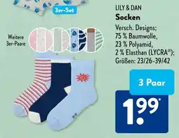 Aldi Süd LILY & DAN Socken Angebot