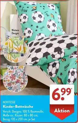 Aldi Süd NOVITESSE Kinder-Bettwäsche Angebot