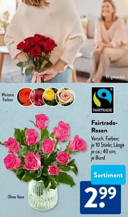 Aldi Süd Fairtrade- Rosen Angebot