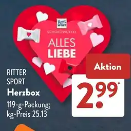 Aldi Süd RITTER SPORT Herzbox Angebot