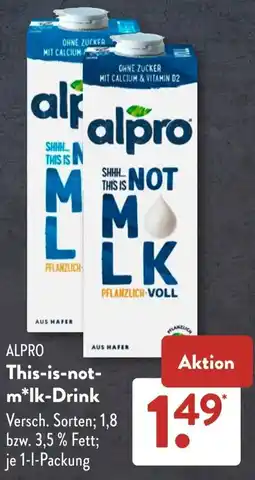 Aldi Süd ALPRO This-is-not- mlk-Drink Angebot