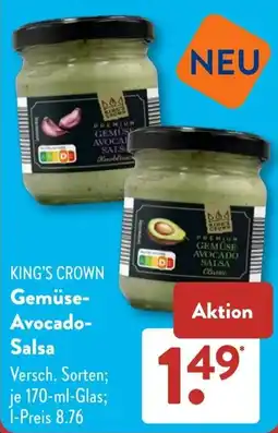 Aldi Süd KING'S CROWN Gemüse- Avocado- Salsa Angebot
