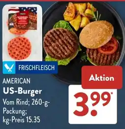 Aldi Süd AMERICAN US-Burger Angebot