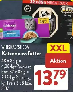 Aldi Süd WHISKAS/SHEBA Katzennassfutter Angebot
