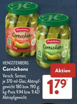 Aldi Süd HENGSTENBERG Cornichons Angebot