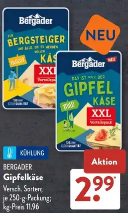 Aldi Süd BERGADER Gipfelkäse Angebot