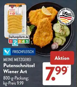 Aldi Süd MEINE METZGEREI Putenschnitzel Wiener Art Angebot