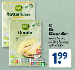 Aldi Süd BIO Bio- Käsescheiben Angebot