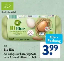 Aldi Süd Bio-Eier Angebot