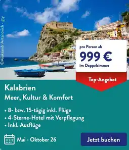 Aldi Süd Kalabrien Meer, Kultur & Komfort Angebot