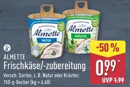 Aldi Nord ALMETTE Frischkäse/-zubereitung Angebot