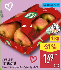 Aldi Nord FRÄULEIN Tafeläpfel Angebot