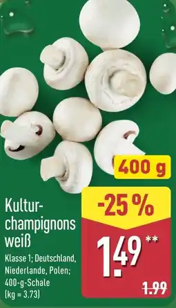 Aldi Nord Kulturchampignons weiß Angebot