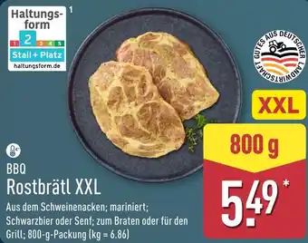 Aldi Nord BBQ Rostbrätl XXL Angebot
