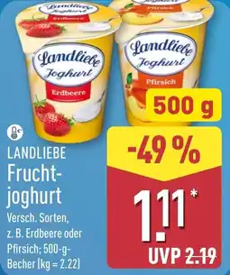 Aldi Nord LANDLIEBE Frucht joghurt Angebot