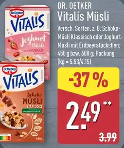 Aldi Nord DR. OETKER Vitalis Müsli Angebot