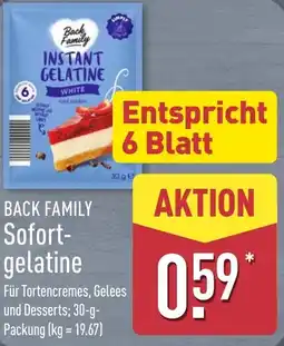 Aldi Nord BACK FAMILY Sofort gelatine Angebot