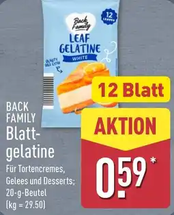Aldi Nord BACK FAMILY Blatt gelatine Angebot
