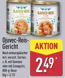 Aldi Nord Djuvec-Reis- Gericht Angebot
