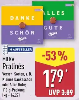 Aldi Nord MILKA Pralinés Angebot