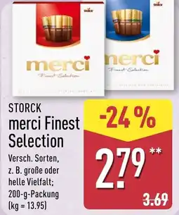 Aldi Nord STORCK merci Finest Selection Angebot