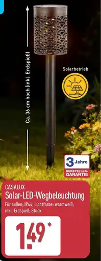 Aldi Nord CASALUX Solar-LED-Wegbeleuchtung Angebot