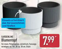 Aldi Nord GARDENLINE Blumentopf Angebot