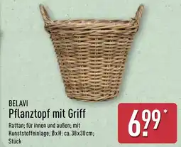 Aldi Nord BELAVI Pflanztopf mit Griff Angebot
