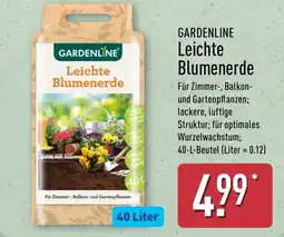 Aldi Nord GARDENLINE Leichte Blumenerde Angebot