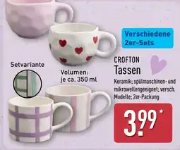 Aldi Nord CROFTON Tassen Angebot
