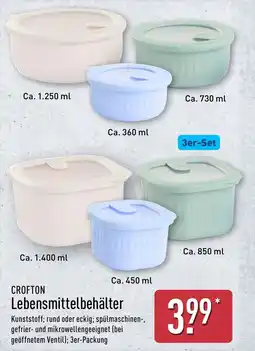 Aldi Nord CROFTON Lebensmittelbehälter Angebot