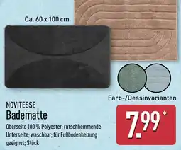 Aldi Nord NOVITESSE Badematte Angebot
