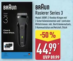 Aldi Nord BRAUN Rasierer Series 3 Angebot