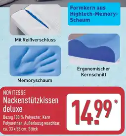 Aldi Nord NOVITESSE Nackenstützkissen deluxe Angebot