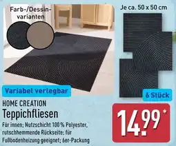 Aldi Nord HOME CREATION Teppichfliesen Angebot
