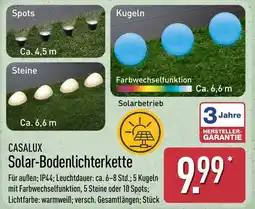 Aldi Nord CASALUX Solar-Bodenlichterkette Angebot