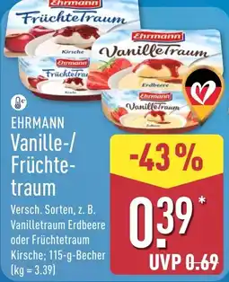 Aldi Nord EHRMANN Vanille-/ Früchtetraum Angebot