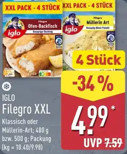 Aldi Nord IGLO Filegro XXL Angebot