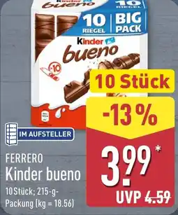 Aldi Nord FERRERO Kinder bueno Angebot