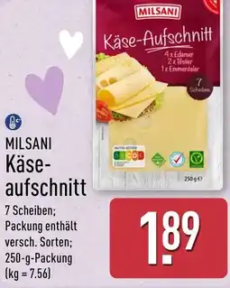 Aldi Nord MILSANI Käse-Aufschnitt Angebot