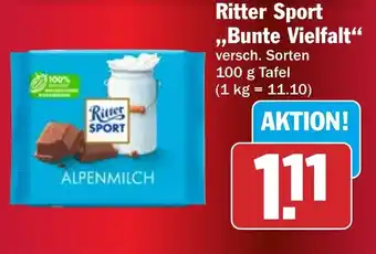 HIT Ritter Sport ,,Bunte Vielfalt" Angebot