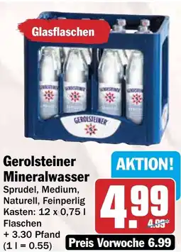 HIT Gerolsteiner Mineralwasser Angebot