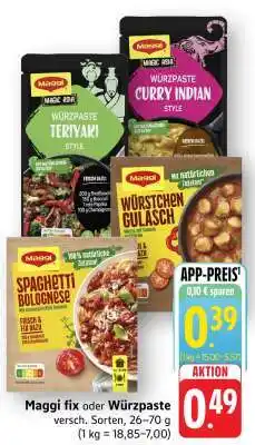Edeka MAGGI Fix oder Würzpaste Angebot