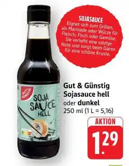 Edeka Gut & Günstig Sojasauce hell oder dunkel Angebot