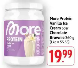 Edeka More Protein Vanilla Ice Cream oder Chocolate Brownie Angebot
