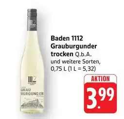 Edeka Baden 1112 Grauburgunder trocken Angebot