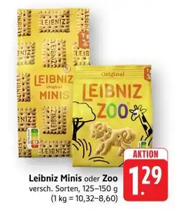 Edeka Leibniz Minis oder Zoo Angebot
