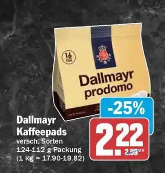 HIT DALLMAYR Kaffeepads Angebot